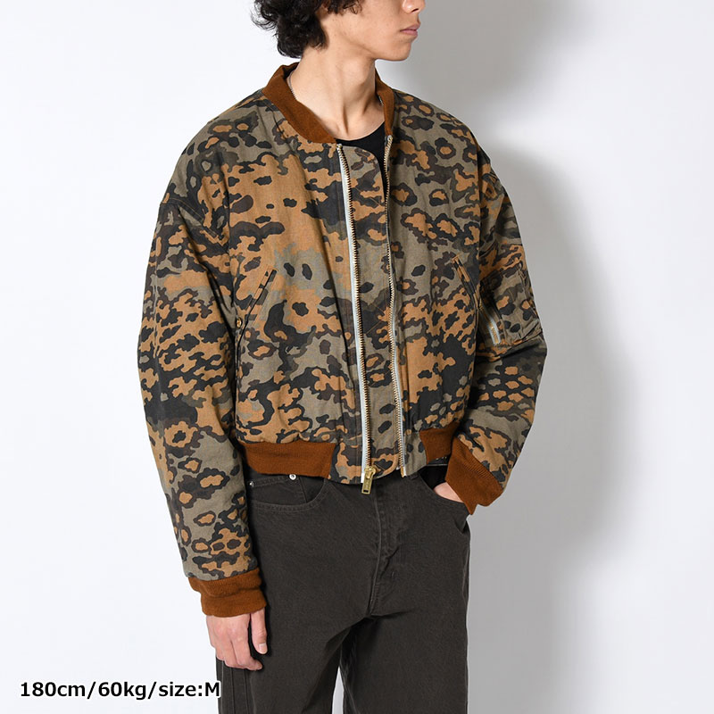THIRD WAY CROPPED BOMBER -LLLEGAL CAMO-