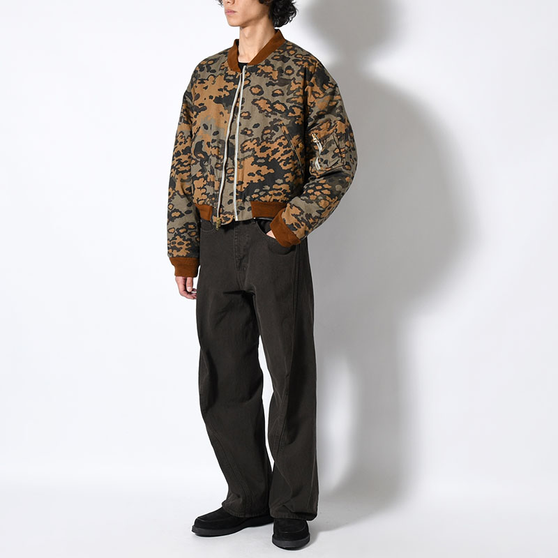 THIRD WAY CROPPED BOMBER -LLLEGAL CAMO-