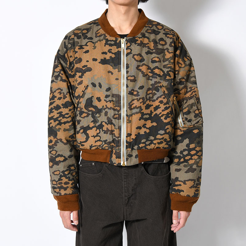 THIRD WAY CROPPED BOMBER -LLLEGAL CAMO-
