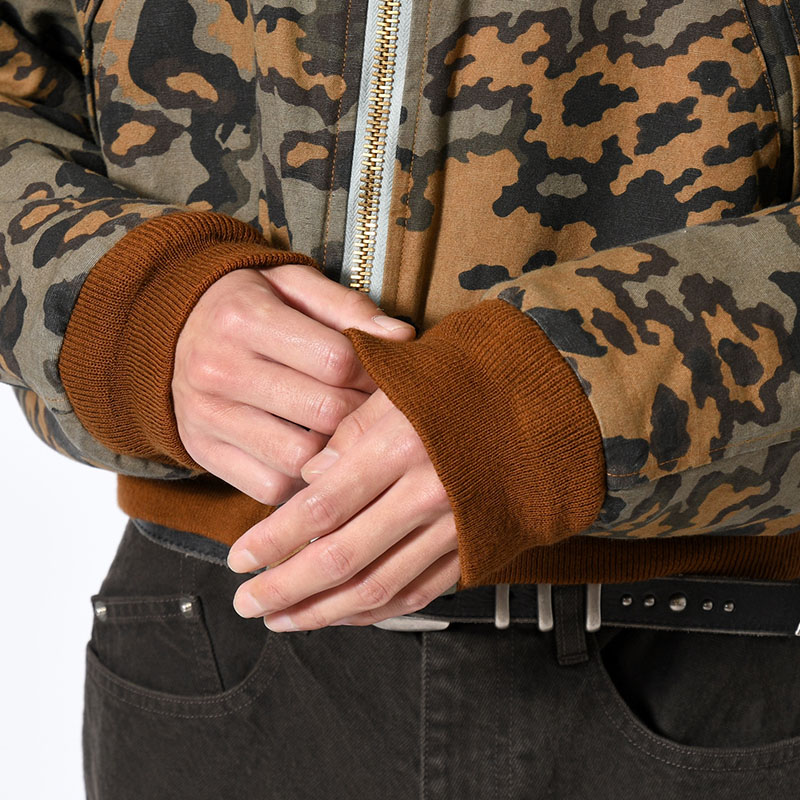 THIRD WAY CROPPED BOMBER -LLLEGAL CAMO-