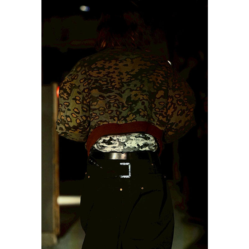 THIRD WAY CROPPED BOMBER -LLLEGAL CAMO-