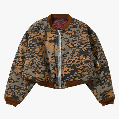 THIRD WAY CROPPED BOMBER -LLLEGAL CAMO-