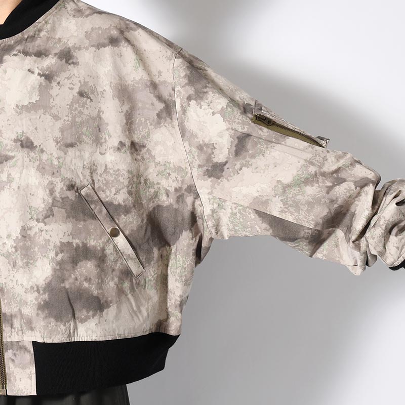 DANGEROUS CAMO BOMBER JACKET -PUKE-