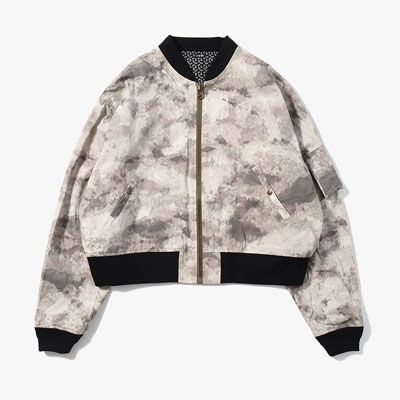 DANGEROUS CAMO BOMBER JACKET -PUKE-