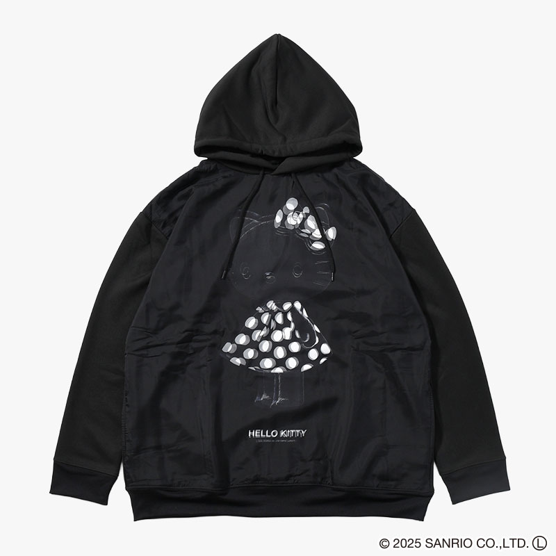 BLACK KITTY DOTS ONE-PIECE -2.COLOR-(BLACK)