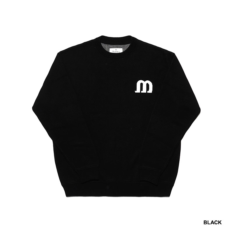 LOGO KNIT CREW -3.COLOR-