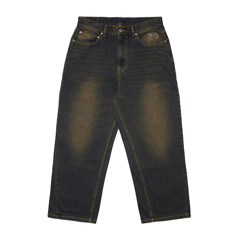 BAGGY DENIM PANTS -2.COLOR-(U.INDIGO)