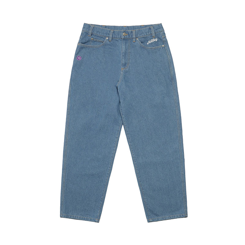 FLOWER DENIM PANTS -W.INDIGO-