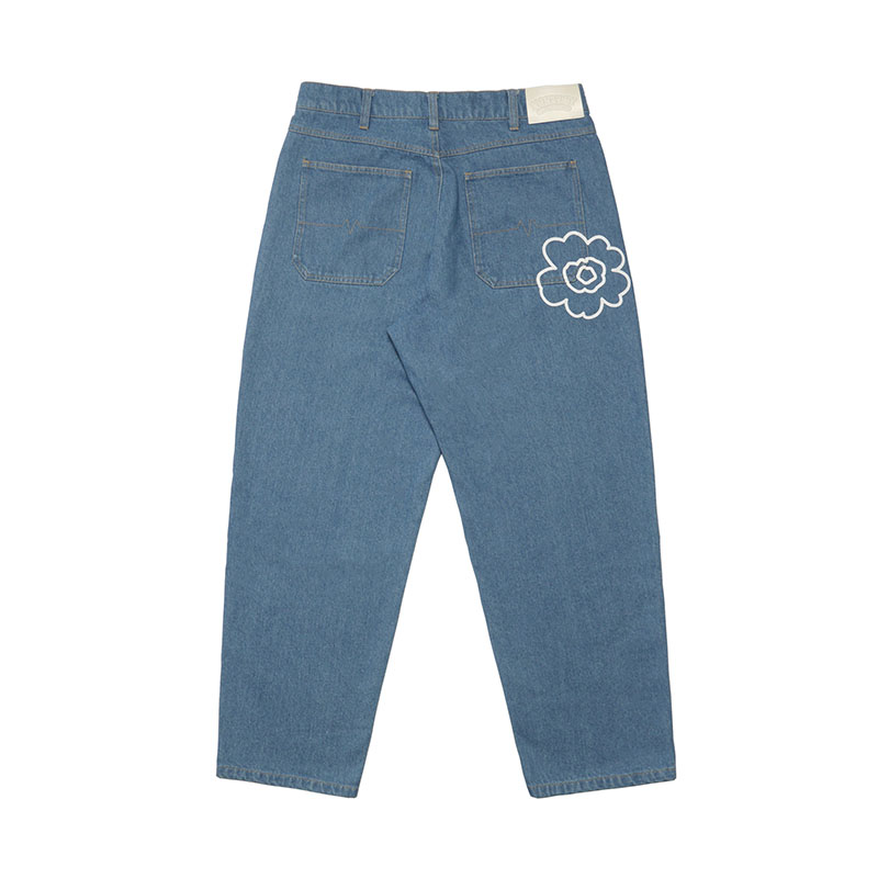 FLOWER DENIM PANTS -W.INDIGO-