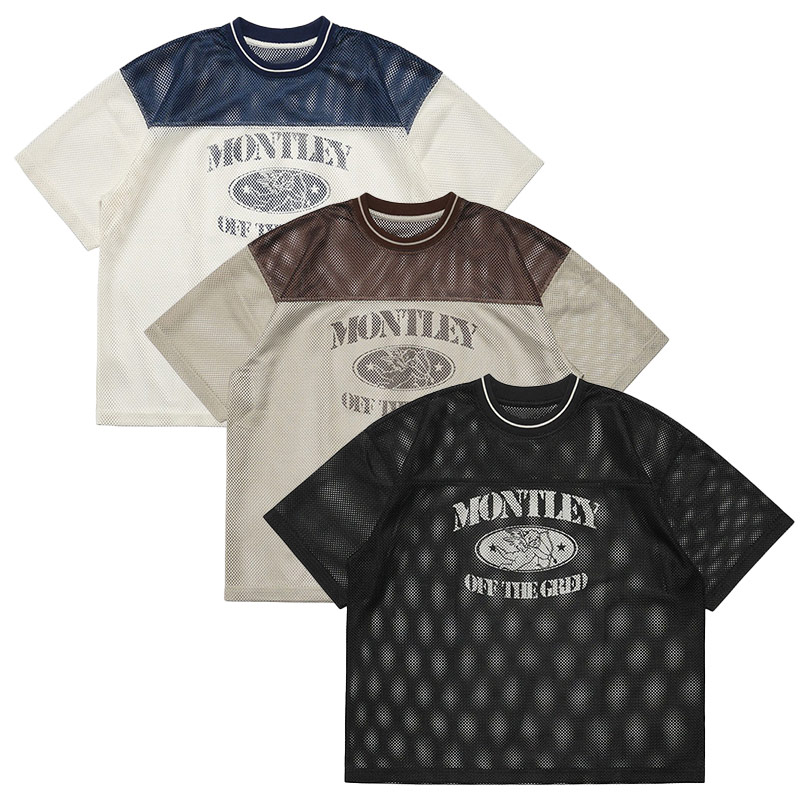 MESH SS TEE -3COLOR-