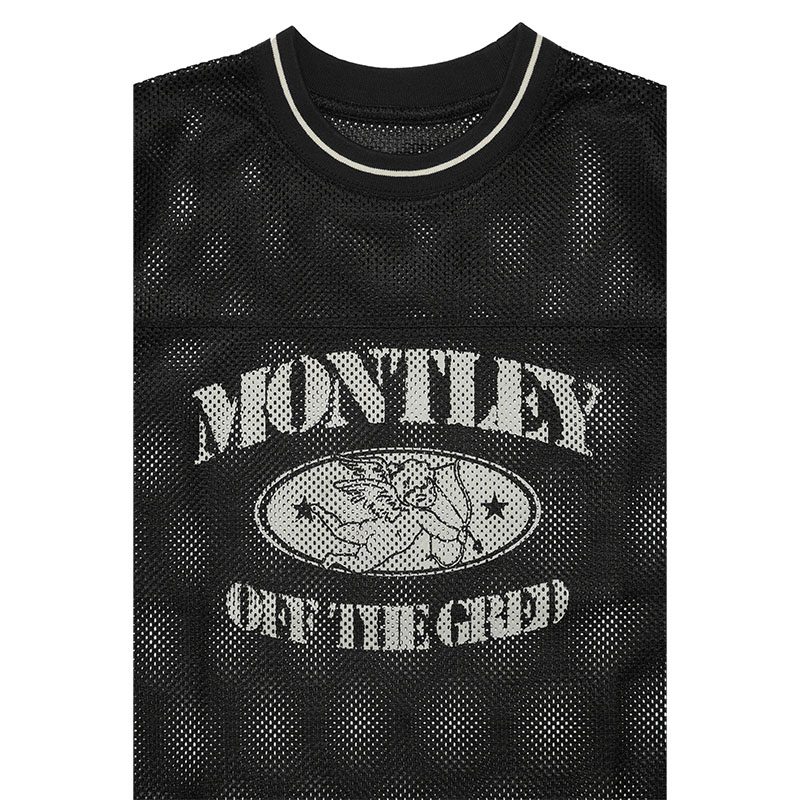 MESH SS TEE -3COLOR-