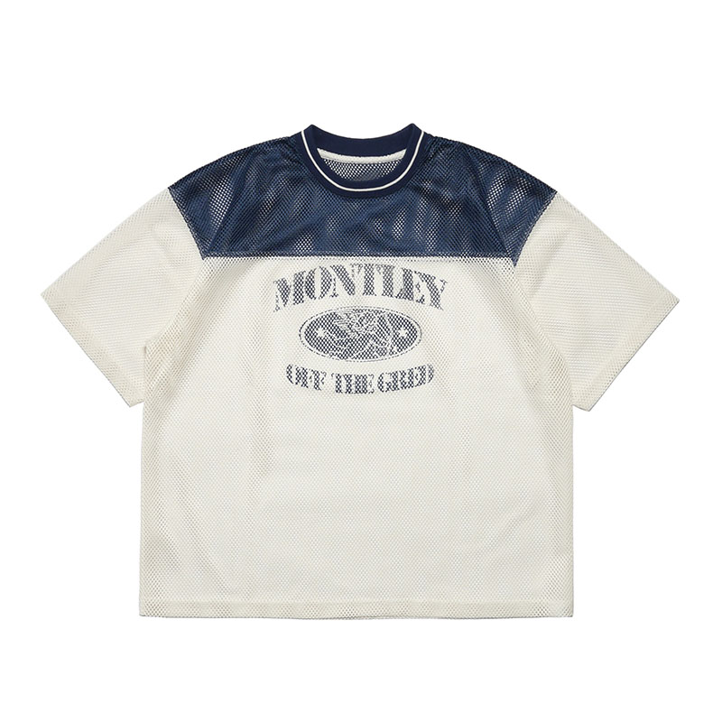 MESH SS TEE -3COLOR-(WHITE)