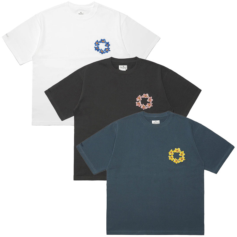 CIRCLE FLOWER LOGO HEAVY SS TEE -3COLOR-