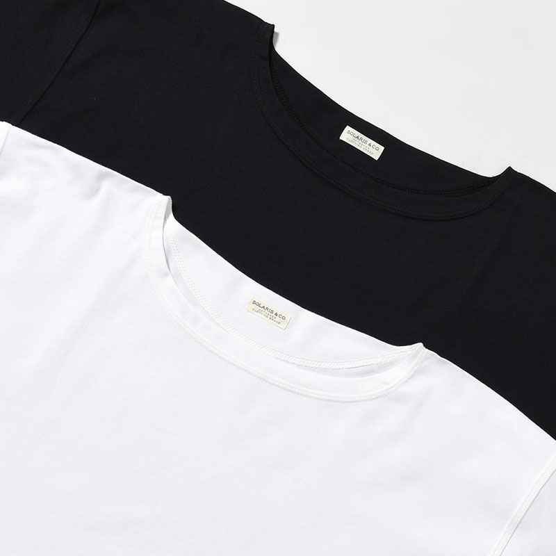 BOATNECK T-SHIRT "JAMES" -2.COLOR-