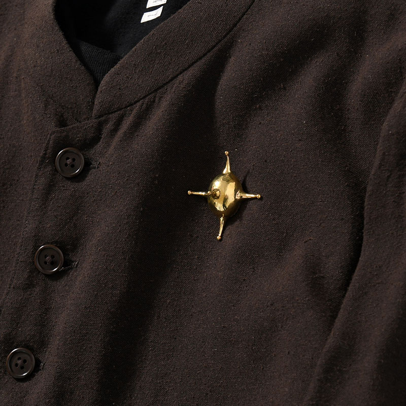 STAR PIN BROOCH / VEGA -BRASS-
