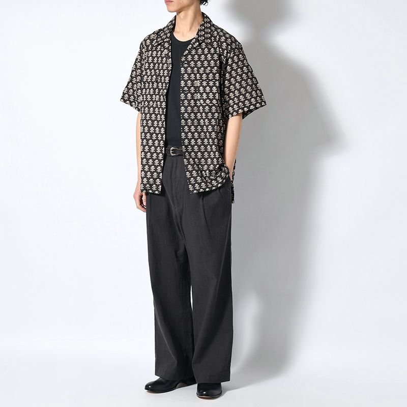 2TUCK TROUSERS -BLACK/PINK- | IN ONLINE STORE