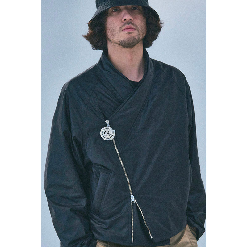 KIMONO BLOUSON -BLACK-