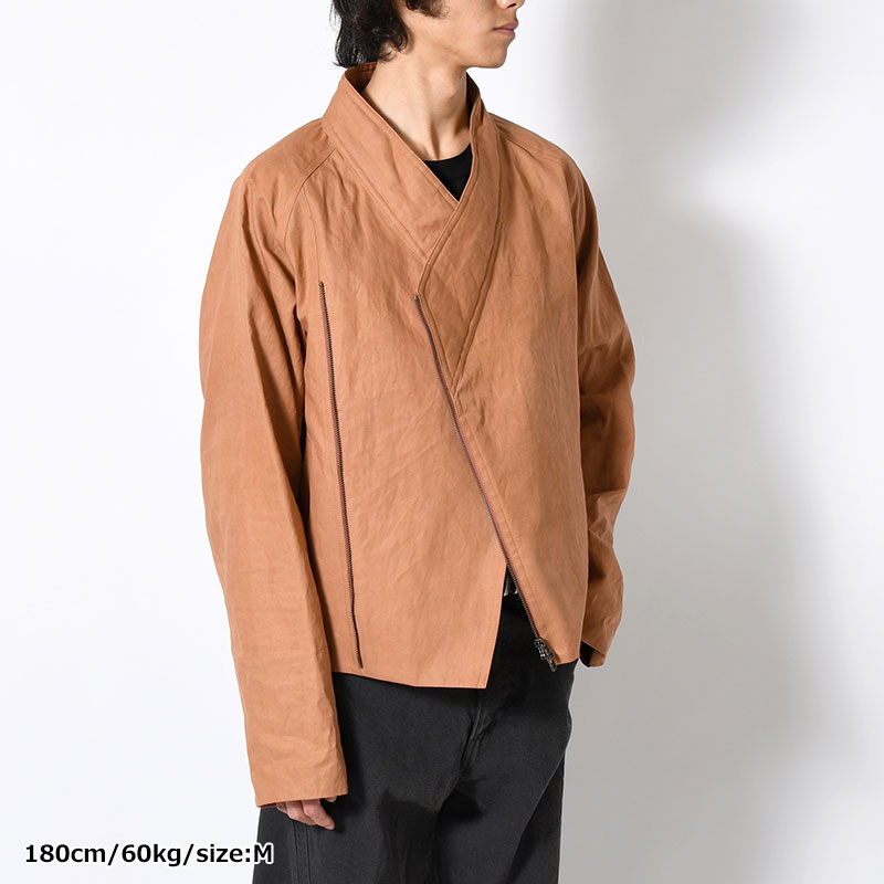 KIMONO BLOUSON -BROWN(柿渋染め)-