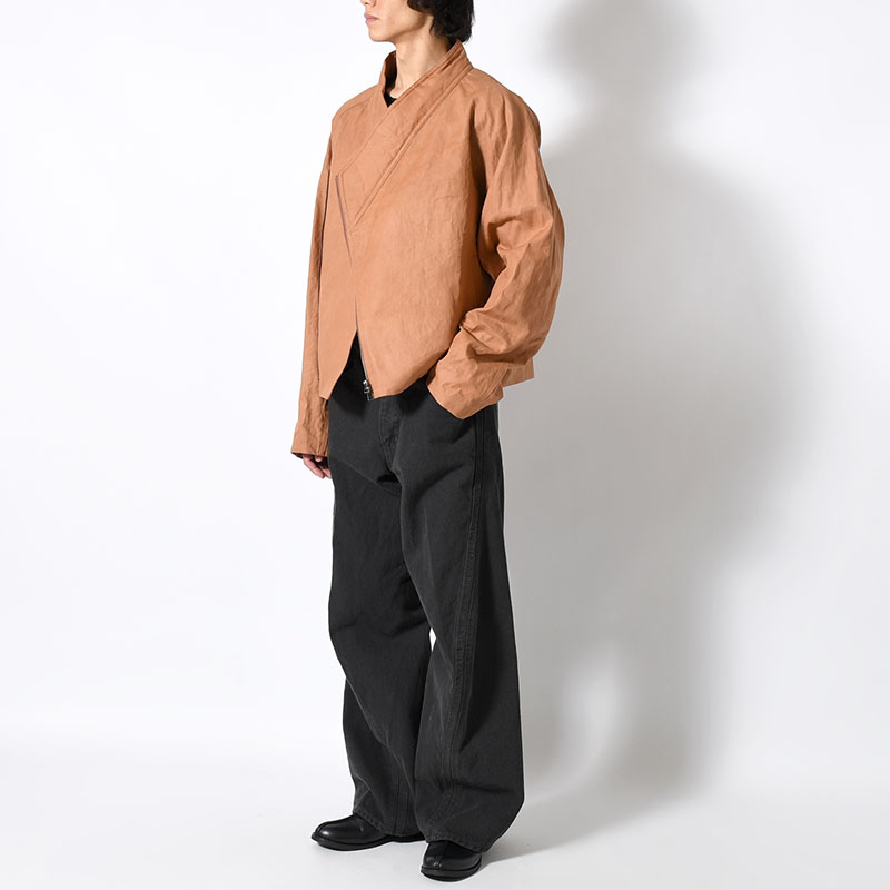 KIMONO BLOUSON -BROWN(柿渋染め)-