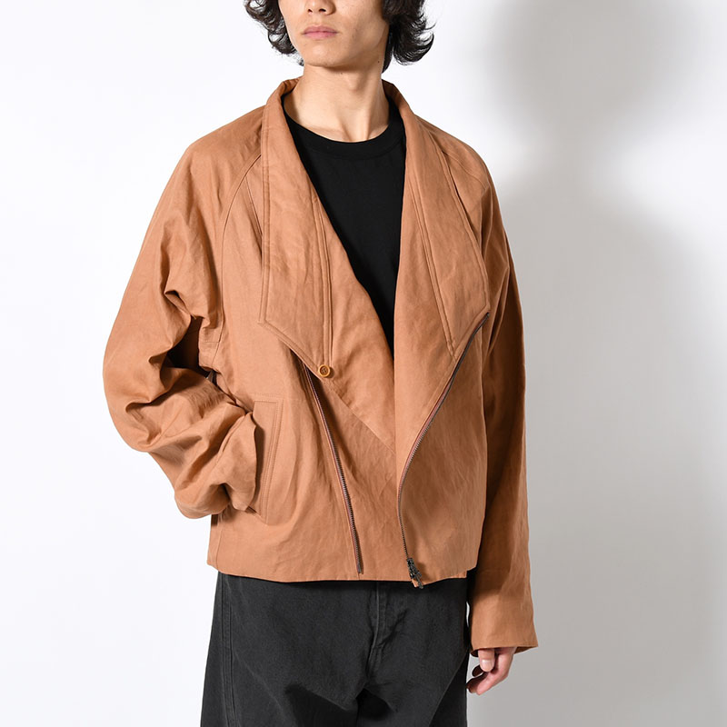 KIMONO BLOUSON -BROWN(柿渋染め)-