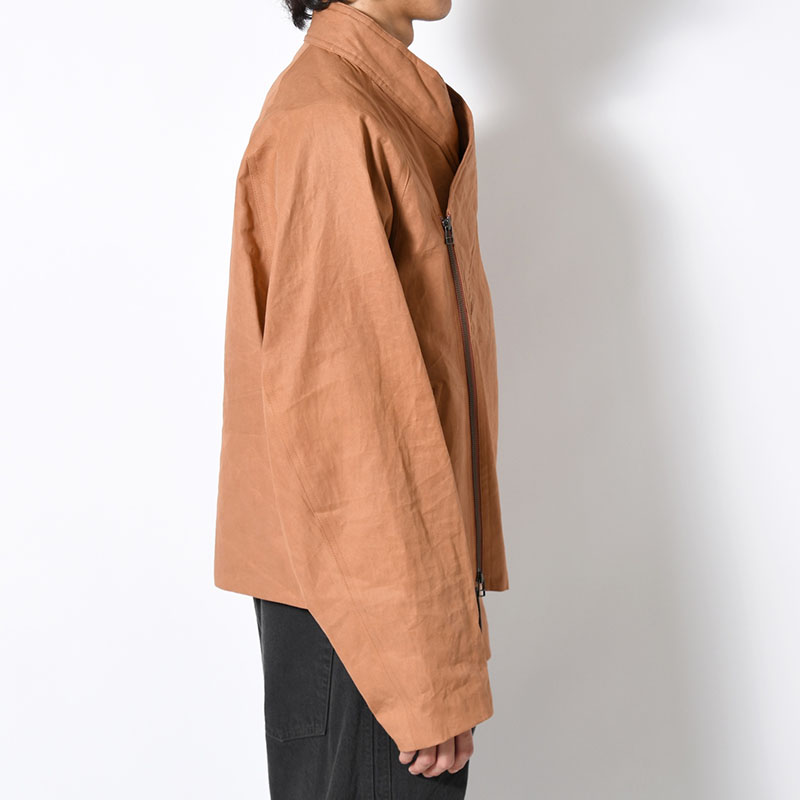 KIMONO BLOUSON -BROWN(柿渋染め)-