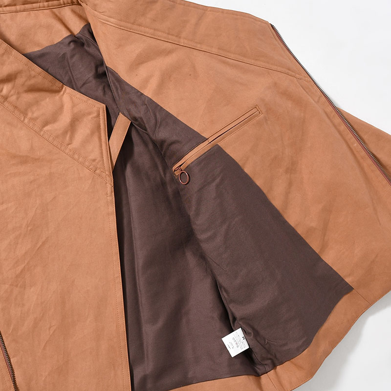 KIMONO BLOUSON -BROWN(柿渋染め)-