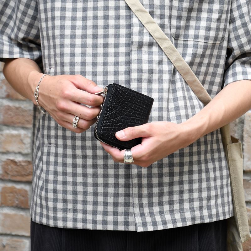 CRISTY VERY COMPACT WLT.5 / CROCO -BLACK-