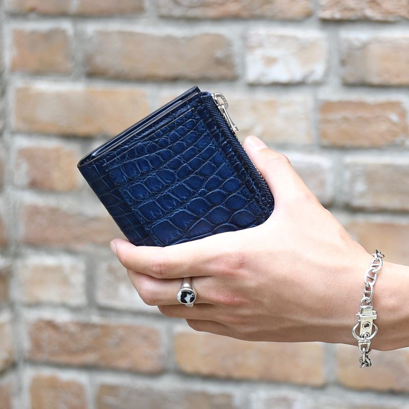 CRISTY VERY COMPACT WLT.5 / AI CROCO -INDIGO-