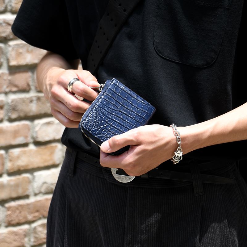 CRISTY VERY COMPACT WLT.5 / AI CROCO -INDIGO-