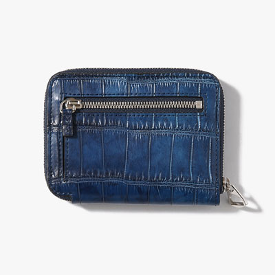 CRISTY SLIM COMPACT WLT / AI CROCO -INDIGO-