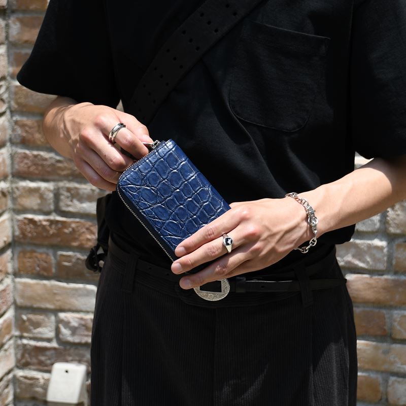 CRISTY SMART MID WLT .5 / AI CROCO -INDIGO-