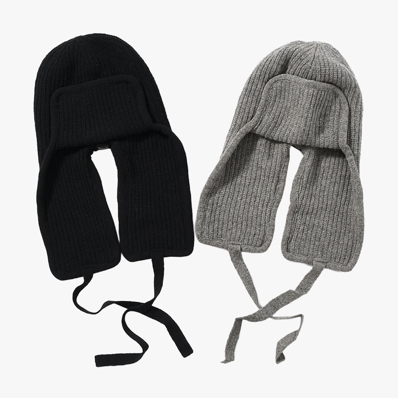 KNIT FLIGHT CAP "UNRULYBOY" -2.COLOR-