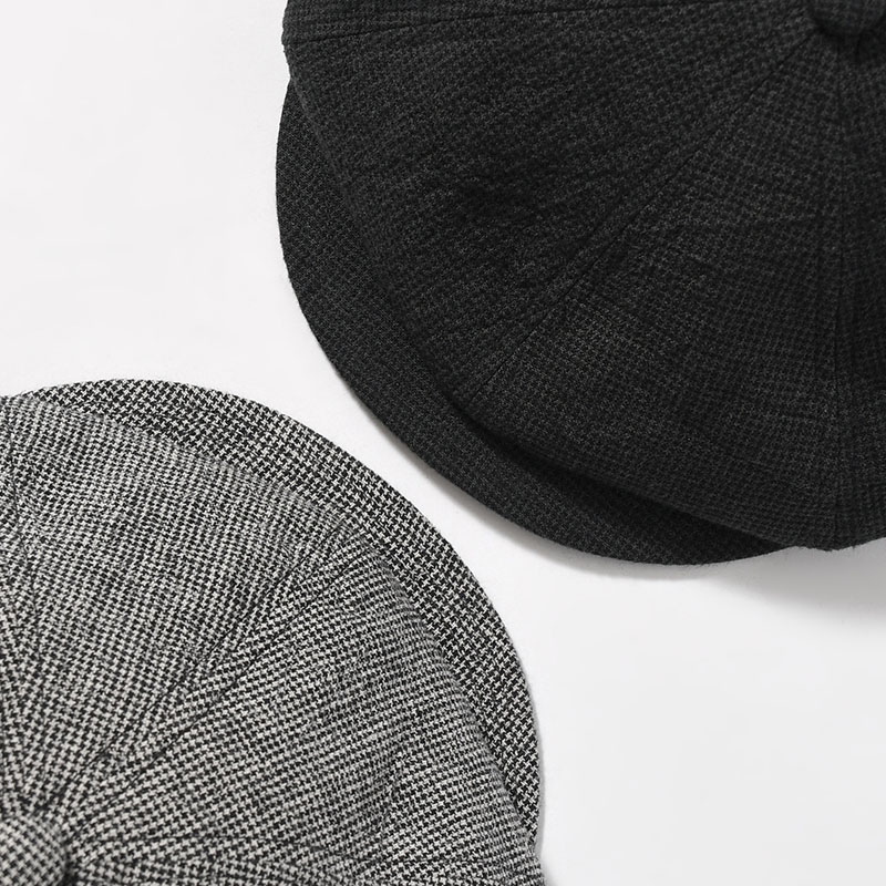 LINEN HOUNDSTOOTH CASQUETTE "OLDBOY" -2.COLOR-