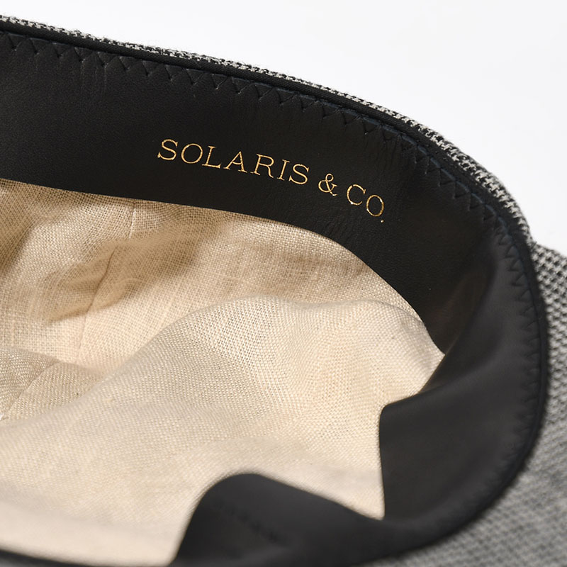 LINEN HOUNDSTOOTH CASQUETTE "OLDBOY" -2.COLOR-
