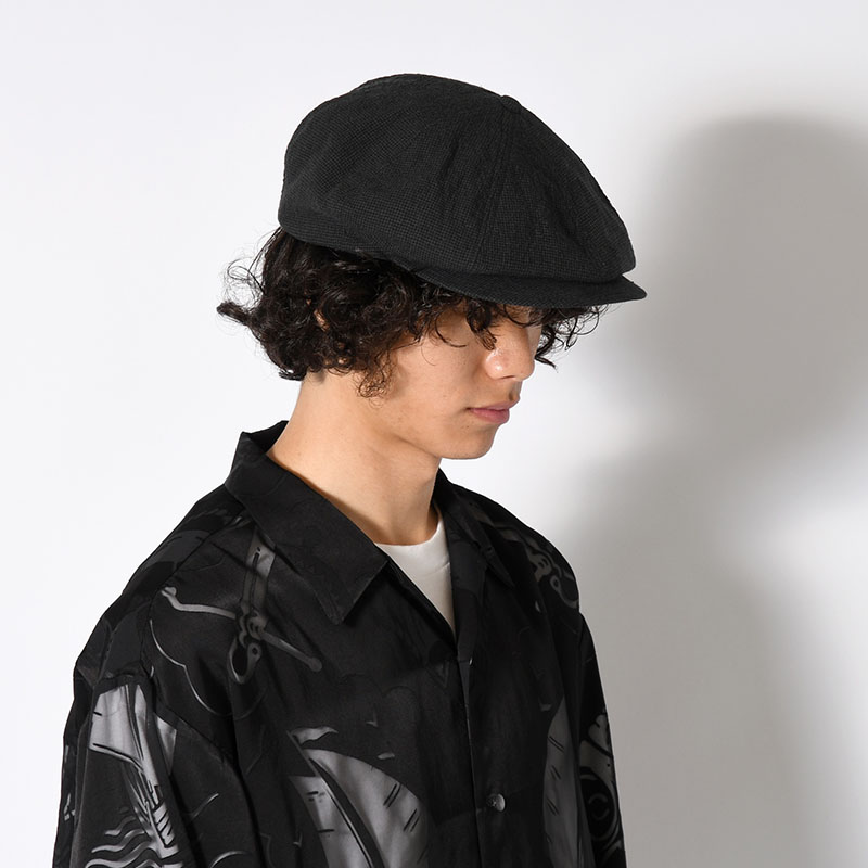 LINEN HOUNDSTOOTH CASQUETTE "OLDBOY" -2.COLOR-