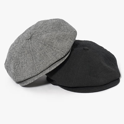 LINEN HOUNDSTOOTH CASQUETTE "OLDBOY" -2.COLOR-