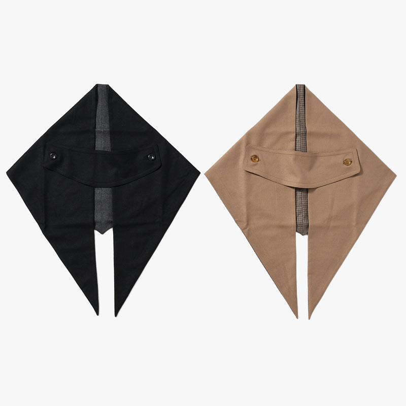 DOUBLE FACE WOOL SCALF "QUEEN" -2.COLOR-