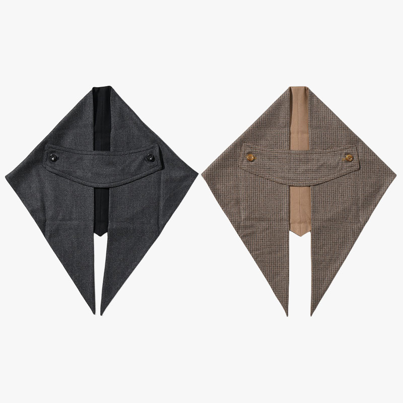 DOUBLE FACE WOOL SCALF "QUEEN" -2.COLOR-