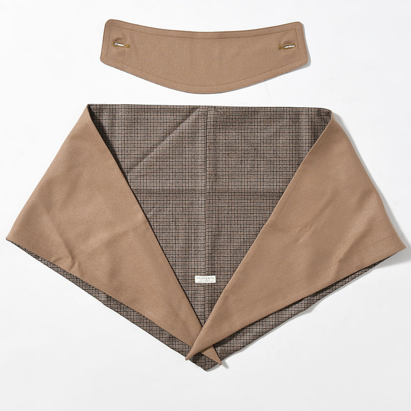 DOUBLE FACE WOOL SCALF "QUEEN" -2.COLOR-