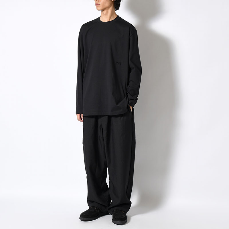U Y-3 RELAXED LS TEE -BLACK-