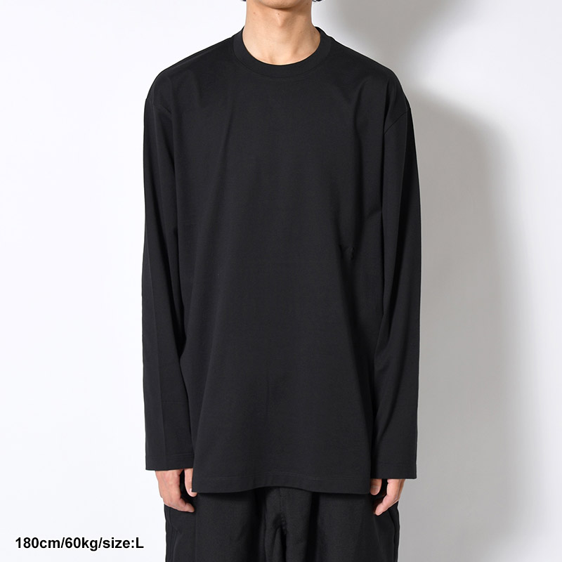 U Y-3 RELAXED LS TEE -BLACK-