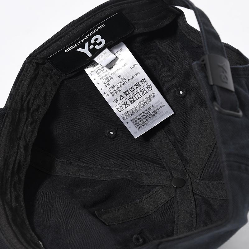 Y-3 DAD CAP -BLACK-