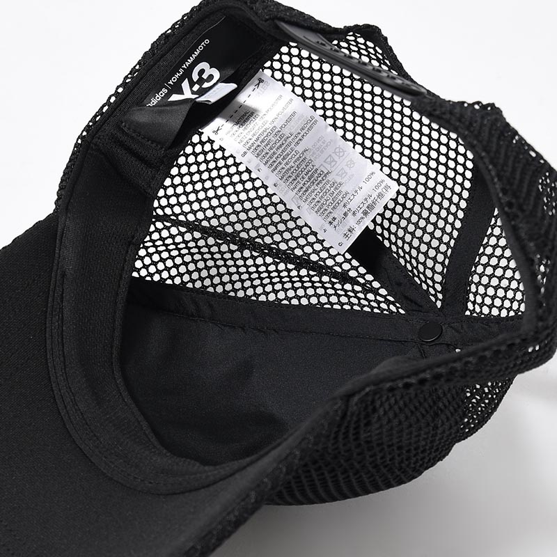 Y-3 TRUCKER CAP -BLACK-