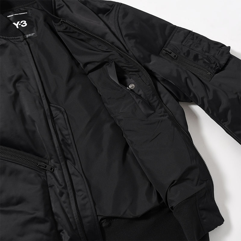 Y-3 BOMBER JACKET -BLACK-