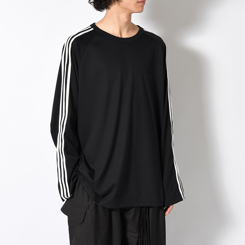 U LONG SLEEVE TEE 3-STRIPES -BLACK-