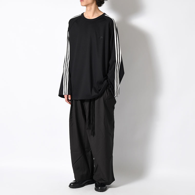 U LONG SLEEVE TEE 3-STRIPES -BLACK-