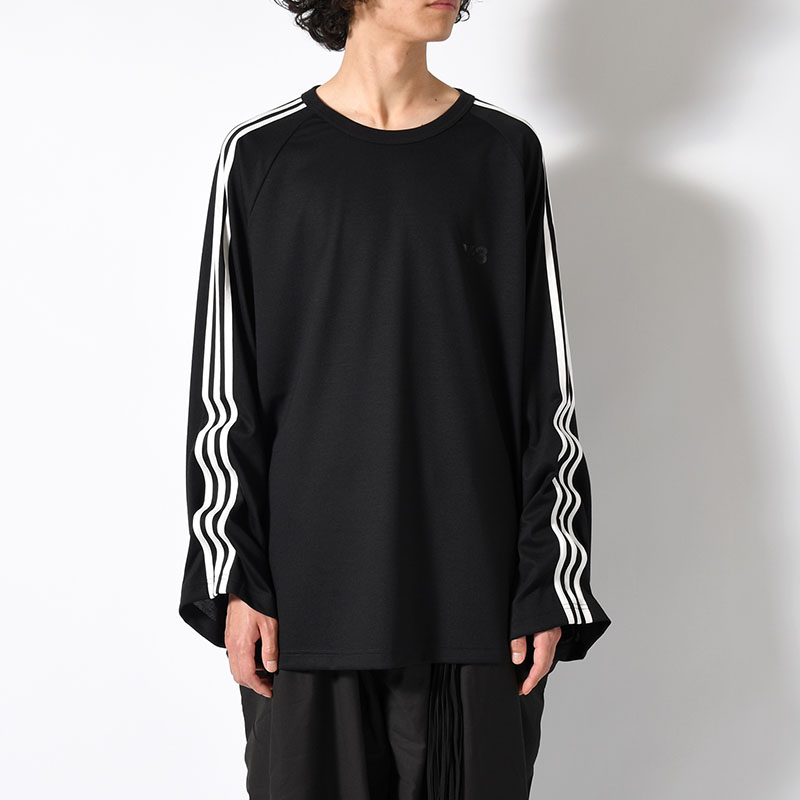 U LONG SLEEVE TEE 3-STRIPES -BLACK-