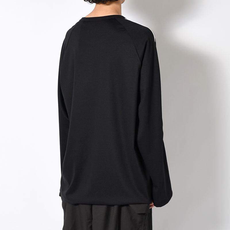 U LONG SLEEVE TEE 3-STRIPES -BLACK-