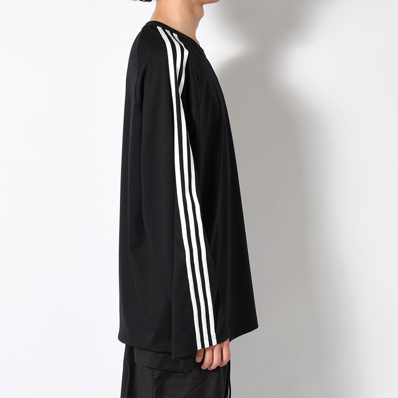 U LONG SLEEVE TEE 3-STRIPES -BLACK-