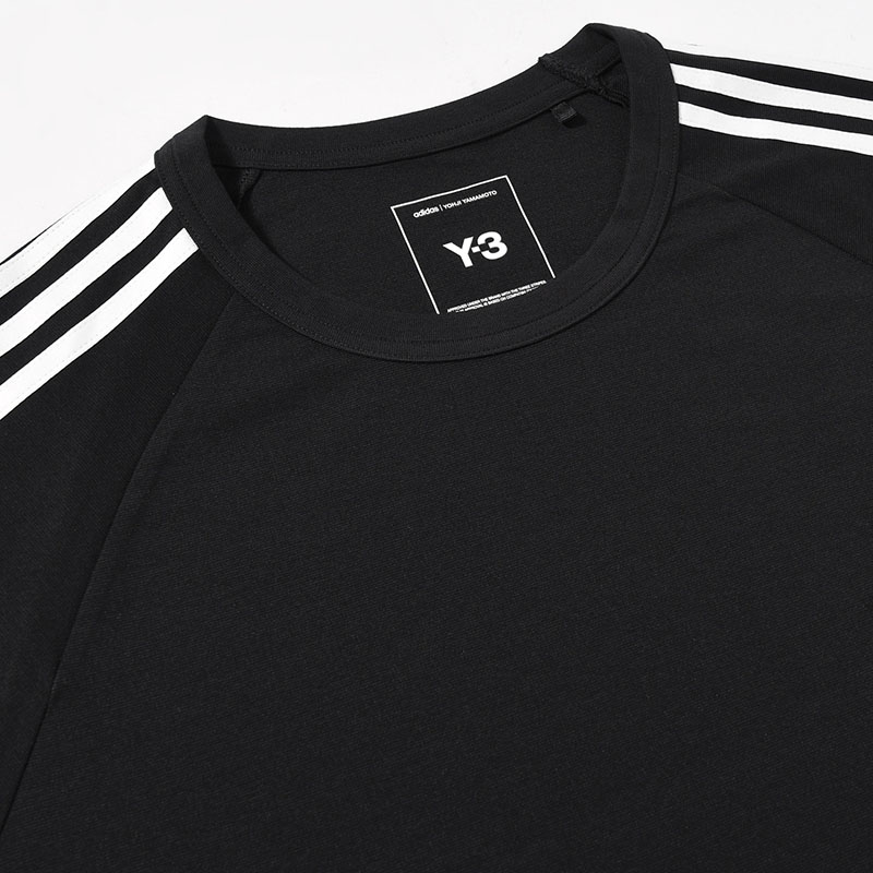 U LONG SLEEVE TEE 3-STRIPES -BLACK-